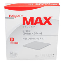 Load image into Gallery viewer, Ferris Manufacturing Silver Foam Dressing PolyMem® MAX 8 X 8 Inch Square Sterile #1088
