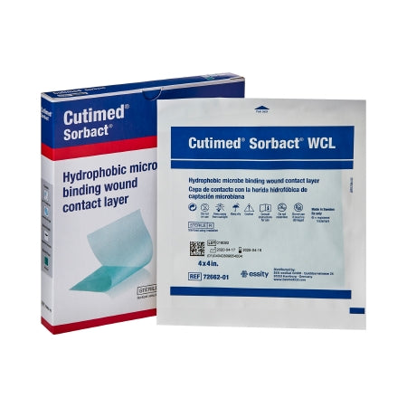 Antimicrobial Wound Contact Layer Dressing Cutimed® Sorbact® WCL 4 X 4 Inch 10 Count Sterile