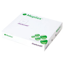 Load image into Gallery viewer, Molnlycke Foam Dressing Mepilex® 6 X 6 Inch Without Border Film Backing Silicone Adhesive Square Sterile #294399
