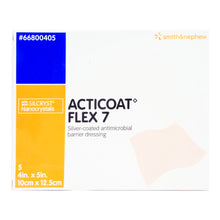 Load image into Gallery viewer, Smith &amp; Nephew Silver Barrier Dressing Acticoat Flex 7 4 X 5 Inch Rectangle Sterile #66800405
