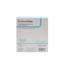 Load image into Gallery viewer, DermaRite Industries Foam Dressing BorderedFoam® 4 X 4 Inch With Border Waterproof Backing Nonacrylic Adhesive Square Sterile #00298E
