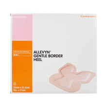 Load image into Gallery viewer, Smith &amp; Nephew Foam Dressing Allevyn Gentle Border Heel 9 X 9-1/8 Inch With Border Film Backing Silicone Gel Adhesive Heel Sterile #66800506
