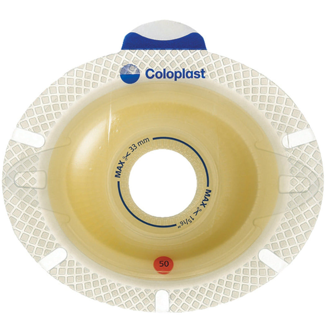 Coloplast Ostomy Barrier 11036 SenSura® Flex Xpro Precut, Extended Wear Double Layer Adhesive 60 mm Flange Blue Code System 1-3/8 Inch Opening