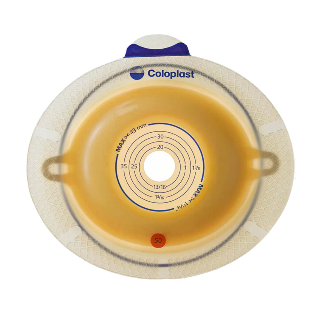 Coloplast Ostomy Barrier 11305 SenSura® Flex Xpro Trim to Fit, Extended Wear Double Layer Adhesive 50 mm Flange Red Code System 5/8 to 1-1/4 Inch Opening
