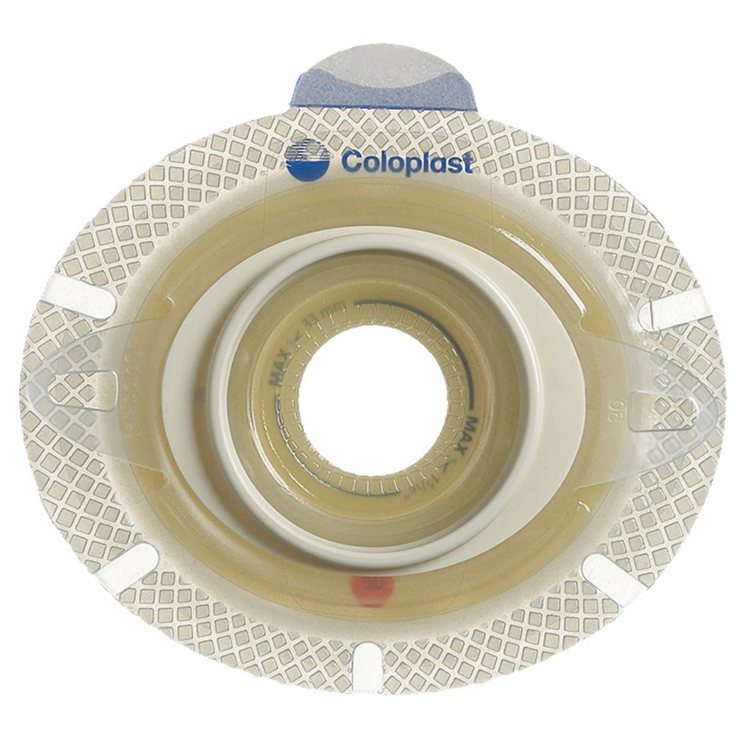 Coloplast Ostomy Barrier 10026 SenSura® Click Xpro Precut, Extended Wear Double Layer Adhesive 50 mm Flange Red Code System 1-3/16 Inch Opening