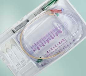 Indwelling Catheter Tray SureStep™ Lubri-Sil™ Foley 16 Fr. Without Silicone