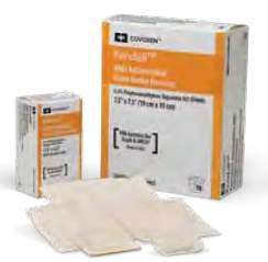 Antimicrobial Foam Dressing Kendall™ AMD 3-1/2 X 5-1/2 Inch Adhesive with Border Sterile