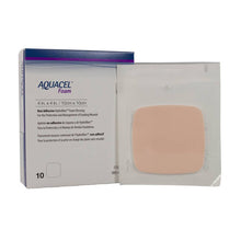 Load image into Gallery viewer, ConvaTec Foam Dressing Aquacel® 4 X 4 Inch Without Border Waterproof Film Backing Nonadhesive Square Sterile #420633
