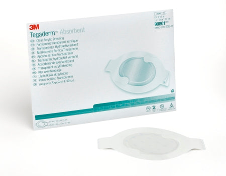 Absorbent Transparent Film Dressing 3M™ Tegaderm™ Absorbant 4-3/8 X 5 Inch Film / Acrylic Polymer Sterile