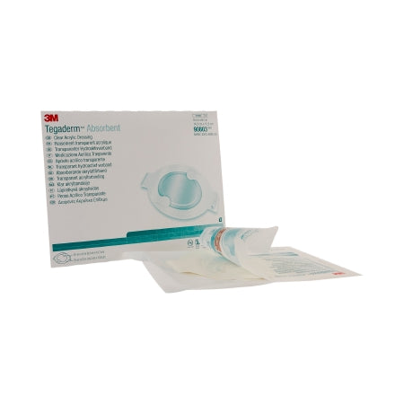 Absorbent Transparent Film Dressing 3M™ Tegaderm™ Absorbent 5-5/8 X 6-1/4 Inch Film / Acrylic Polymer Sterile