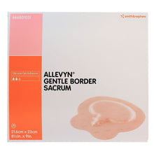 Load image into Gallery viewer, Smith Nephew Foam Dressing Allevyn Gentle Border 8-1/2 X 9 Inch With Border Film Backing Silicone Gel Adhesive Sacral Sterile #66801031
