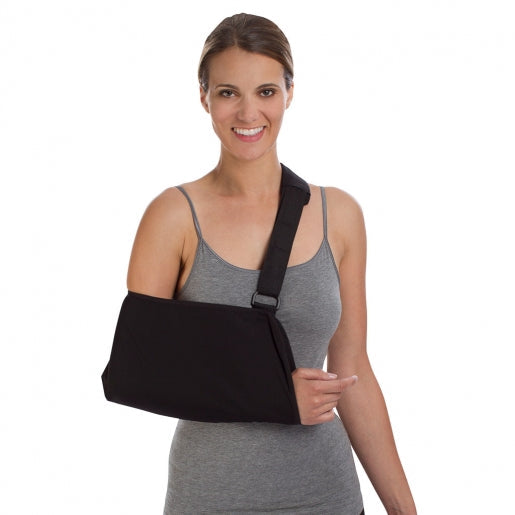 Arm Sling with Shoulder Pad Procare® Deluxe D-Ring / Hook and Loop Strap Closure Medium #79-84005-0031