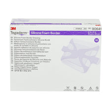 Load image into Gallery viewer, Solventum Corporation Foam Dressing 3M™ Tegaderm™ 4 X 4 Inch With Border Film Backing Silicone Adhesive Square Sterile #90641
