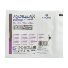 Load image into Gallery viewer, ConvaTec Silver Foam Dressing Aquacel® Ag 4 X 4 Inch Square Sterile #420642
