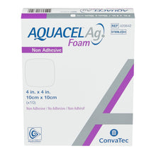 Load image into Gallery viewer, ConvaTec Silver Foam Dressing Aquacel® Ag 4 X 4 Inch Square Sterile #420642
