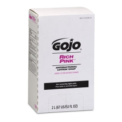 Antibacterial Soap GOJO® Rich Pink™ Lotion 2,000 mL Bag-in-Box Floral Scent