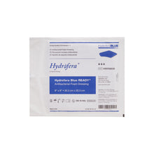 Load image into Gallery viewer, BSN Medical Antibacterial Foam Dressing Hydrofera BLUE® READY 8 X 8 Inch Without Border Without Film Backing Nonadhesive Square Sterile #HBRS8820
