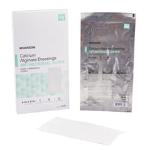 Load image into Gallery viewer, McKesson Silver Alginate Dressing 4 X 8 Inch Rectangle Sterile #3559
