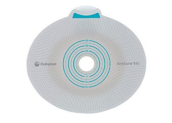 Coloplast Ostomy Barrier 10525 SenSura® Mio Click Precut, Extended Wear Elastic Adhesive 60 mm Flange Blue Code System 2 Inch Opening