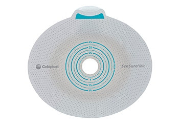 Coloplast Ostomy Barrier SenSura® Mio Flex Precut 10565, Extended Wear Elastic Adhesive 50 mm Flange Red Code System 1-9/16 Inch Opening