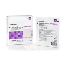 Load image into Gallery viewer, Silver Collagen Dressing 2 X 2 Inch Square Sterile

