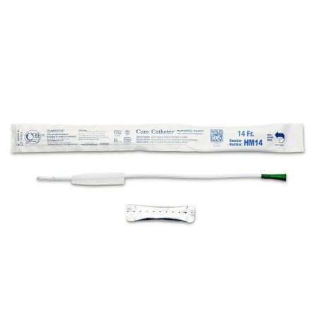 Urethral Catheter Cure Catheter® Straight Tip Hydrophilic Coated Plastic 14 Fr. 16 Inch