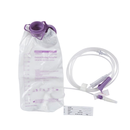 Enteral Feeding Pump Bag Set with ENFit® Connector AMSure® 1200 mL Polyvinyl NonSterile ENFit® Connector