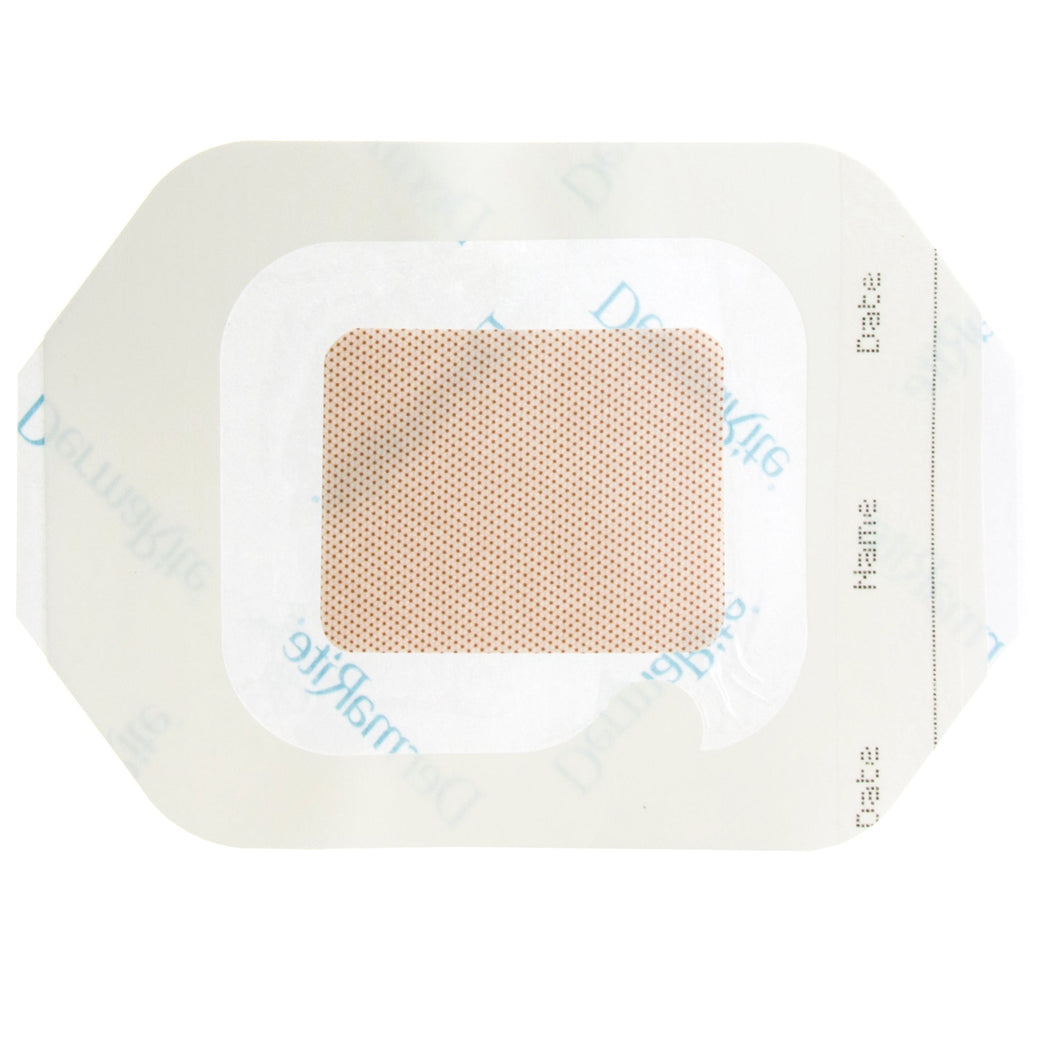 Transparent Film Dressing with Pad DermaView II™ Island 3-1/2 X 4 Inch Frame Style Delivery Rectangle Sterile #16340
