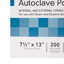 Load image into Gallery viewer, Sterilization Pouch McKesson Ethylene Oxide (EO) Gas / Steam 7-1/2 X 13 Inch Transparent Blue / White Self Seal Paper / Film #16-6425
