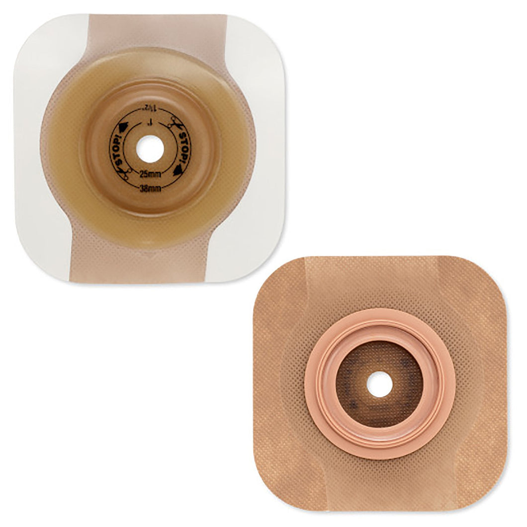Hollister Ostomy Barrier New Image™ CeraPlus™ Trim to Fit 11403, Extended Wear Adhesive Tape Borders 57 mm Flange Red Code System Up to 1-1/2 Inch Opening
