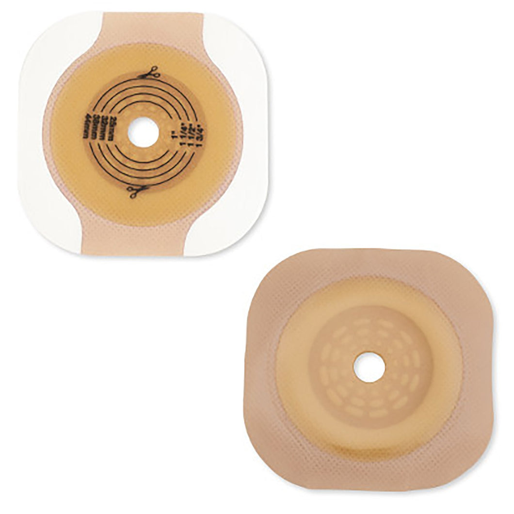 Hollister Ostomy Barrier New Image™ CeraPlus™ Trim to Fit 11204, Extended Wear Adhesive Tape Borders 70 mm Flange Blue Code System Up to 2-1/4 Inch Opening