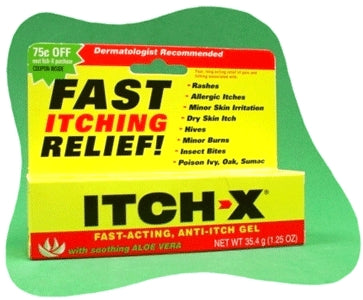 Itch Relief Itch-X® 1% - 10% Strength Gel 1.25 oz. Tube #00225049533