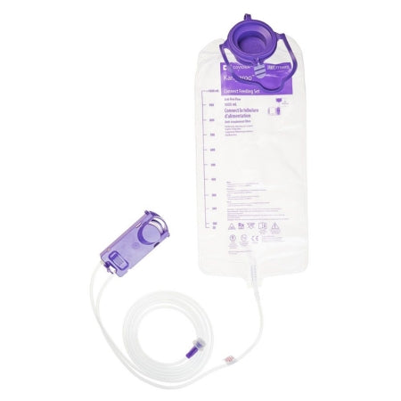 Enteral Feeding Pump Bag Set without ENFit® Transitional Adapter Kangaroo™ Connect 1000 mL PVC NonSterile