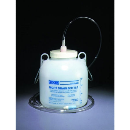 Urinary Night Drainage System Urocare® Anti-Reflux Valve NonSterile 2000 mL High-Density Polyethylene (HDPE)