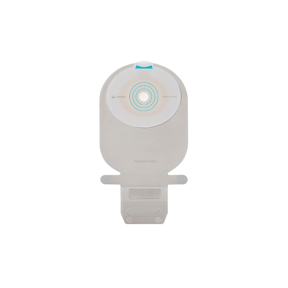 Coloplast Ostomy Pouch SenSura® 10491 Mio One-Piece System 11 Inch Length, Maxi Flat, Pre-Cut 1-1/2 Inch Stoma Drainable