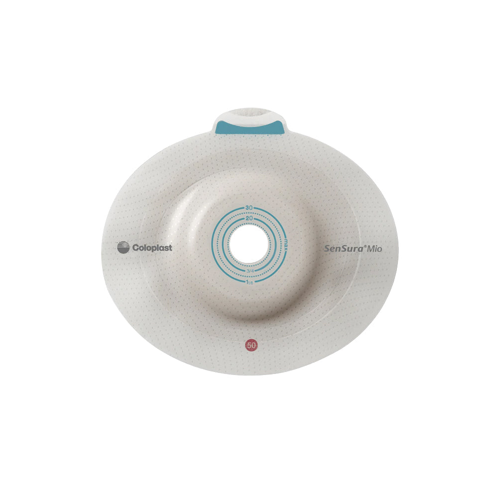 Coloplast Ostomy Barrier 16971 SenSura® Mio Click Trim to Fit, Extended Wear Elastic Adhesive 70 mm Flange Yellow Code System 9/16 to 2 Inch Opening