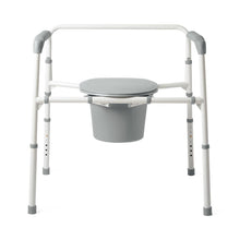 Load image into Gallery viewer, Medline Extra-Wide 24&quot; Steel Bariatric Commode with 650 lb. Capacity, Elongated  #G1-201LBX1
