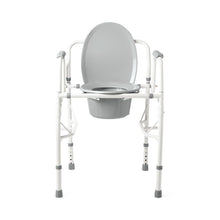 Load image into Gallery viewer, Medline Steel Drop-Arm Commode, 350 lb Weight Capacity #G1-301DX1
