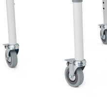 Load image into Gallery viewer, Medline Steel Drop-Arm Commode, Four Locking Casters, 350 lb Weight Capacity #G1-303DWX1
