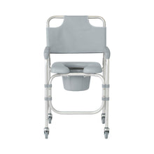 Load image into Gallery viewer, Medline Aluminum Padded Shower Chair Commode with 4 Locking Casters #G1-502PWX1
