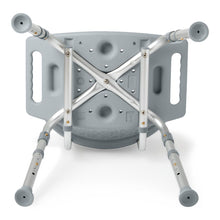 Load image into Gallery viewer, Medline Gray Knockdown Shower Chair, 400 lb Capacity, #G2-102KX1
