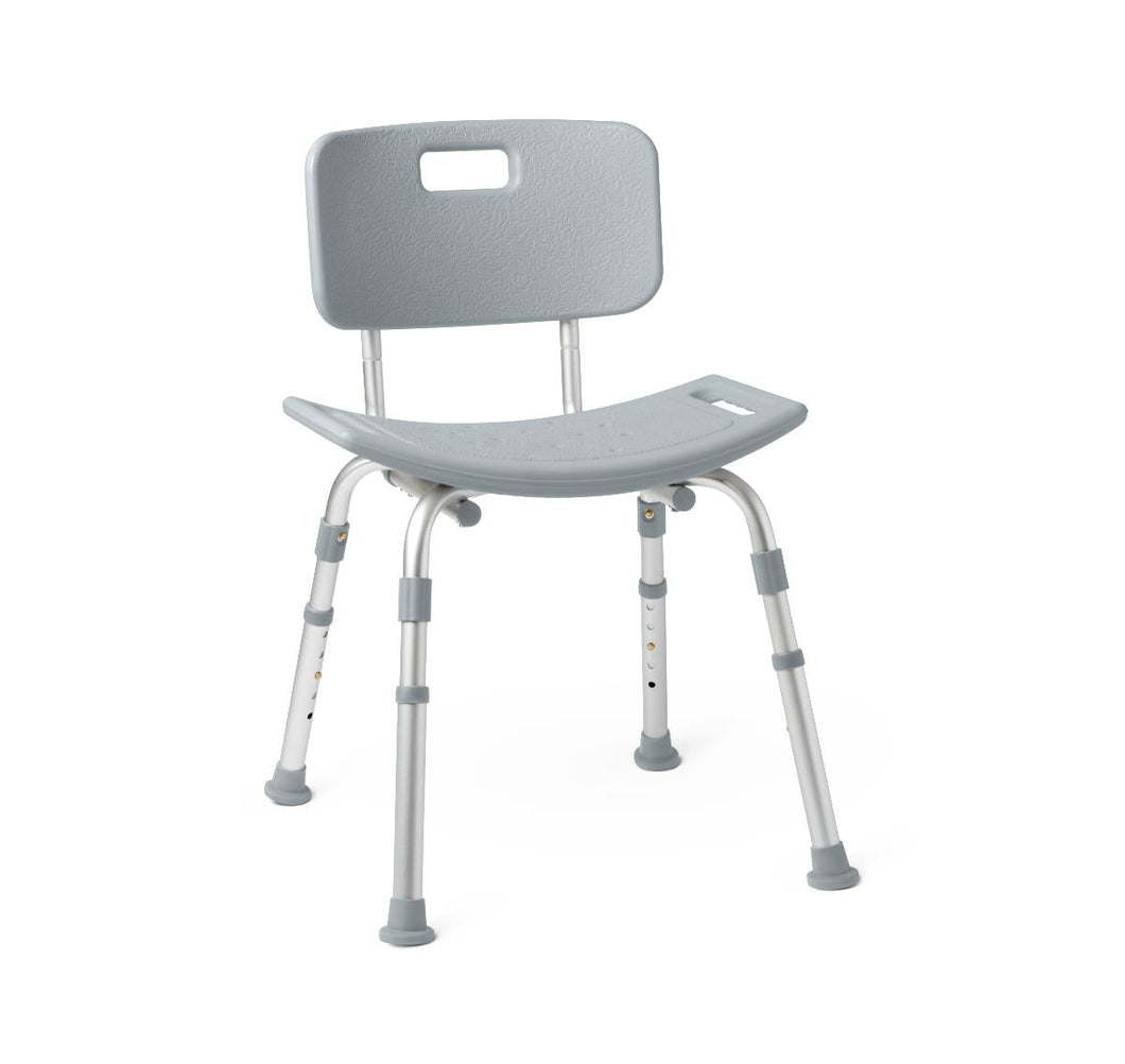 Medline Gray Knockdown Shower Chair, 400 lb Capacity, #G2-102KX1