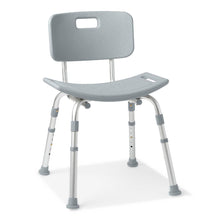 Load image into Gallery viewer, Medline Gray Knockdown Shower Chair, 400 lb Capacity, #G2-102KX1
