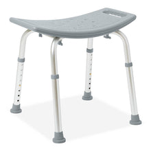 Load image into Gallery viewer, Medline Shower Chair without Back, 13.75&quot;-20.5&quot; Seat Height, 400 lb. Weight Capacity, #G2-201KRX1
