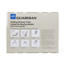 Load image into Gallery viewer, Medline Folding Shower Chair without Back, 14.5&quot;-16&quot; Seat Height, 250 lb. Weight Capacity, #G2-203FRX1
