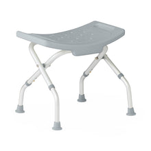 Load image into Gallery viewer, Medline Folding Shower Chair without Back, 14.5&quot;-16&quot; Seat Height, 250 lb. Weight Capacity, #G2-203FRX1
