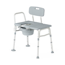 Load image into Gallery viewer, Medline Combination Transfer Bench and Commode, 400 lb. Capacity,  #G3-101KBX1
