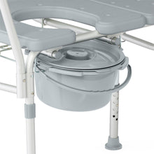 Load image into Gallery viewer, Medline Combination Transfer Bench and Commode, 400 lb. Capacity,  #G3-101KBX1
