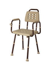 Load image into Gallery viewer, Medline Shower Chair with Back and Microban Treatment, 350 lb. Capacity,  #MDS89745ELMB
