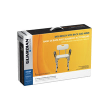 Load image into Gallery viewer, Medline Knockdown Shower Chair With Arms &amp; Back, Aluminum, 350 lb Capacity, #MDS89745RAH
